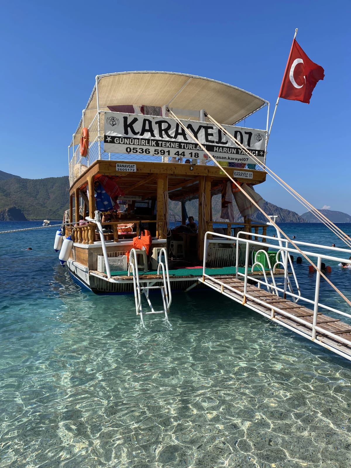 Adrasan günlük tekne turu koy manzarası